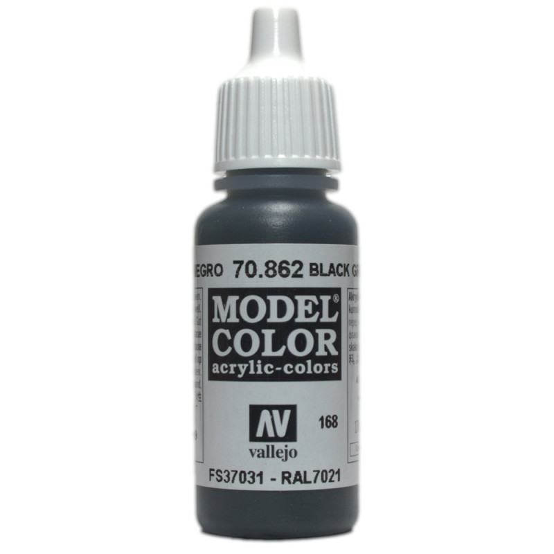 168 Black Grey 17ml. MC Akrilna boja