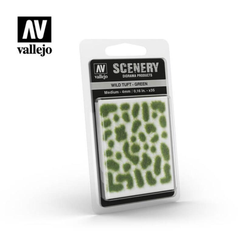 SCENERY : Wild Tuft - Green Medium 4 mm 