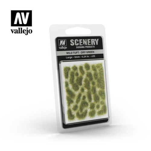 SCENERY : Wild Tuft - Dry Green Large 6 mm 