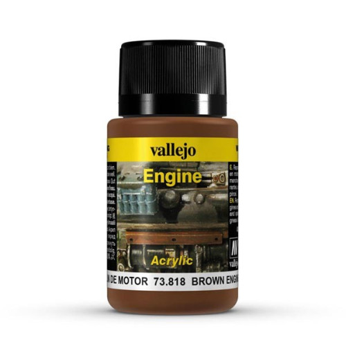 818 Brown Engine Soot Weathering Effects 40ml.