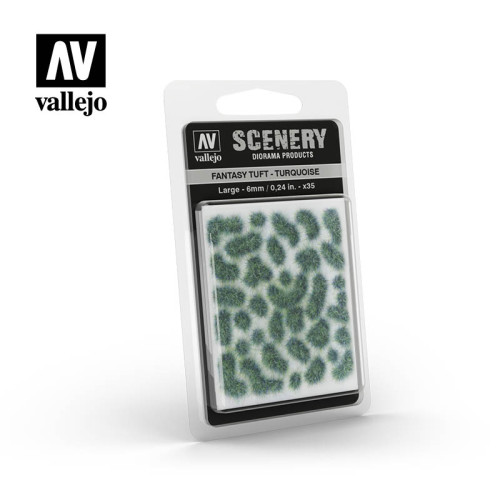 SCENERY : Fantasy Tuft - Turquoise 6 mm 