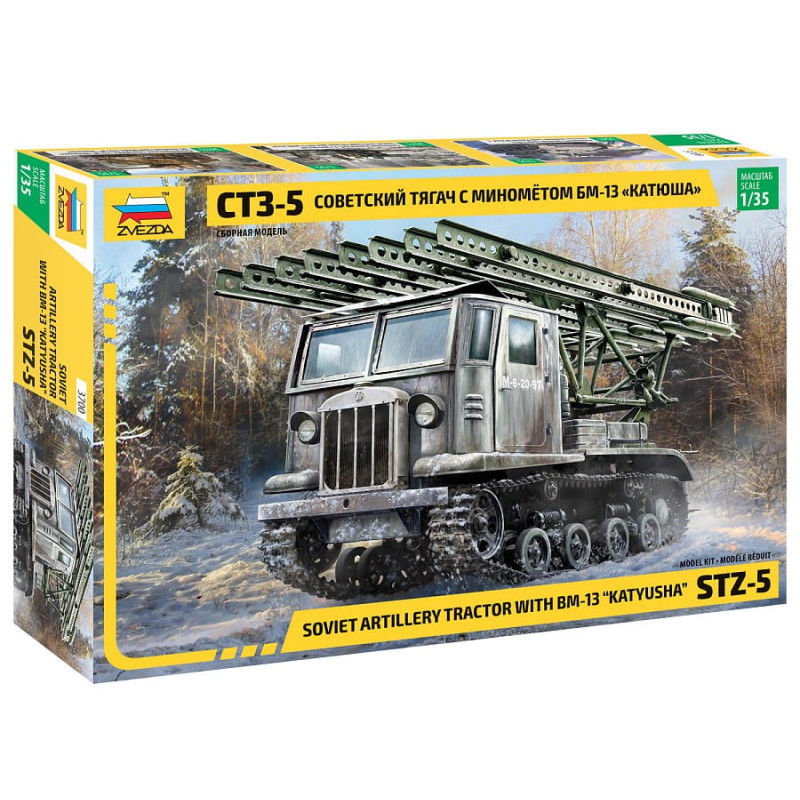 STZ-5 Soviet Artillery Tractor With BM-13 Katyusha1/35