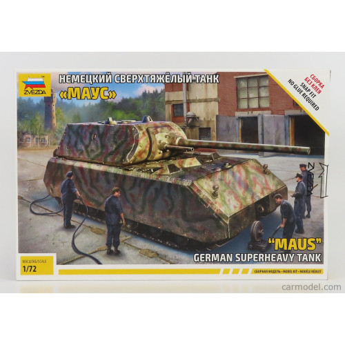 1:72 WWII Super heavy Tank MAUS Kpfw. VIII Plastic Scale Model 